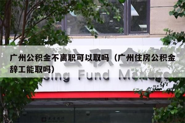 广州公积金不离职可以取吗（广州住房公积金辞工能取吗）